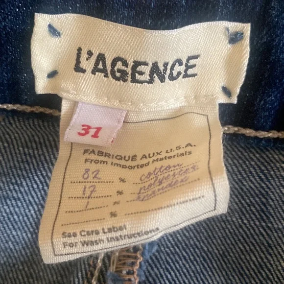 L’AGENCE Luxury Skinny Maigre High Rise Classic Vintage Distruct chic jeans - Picture 14 of 15